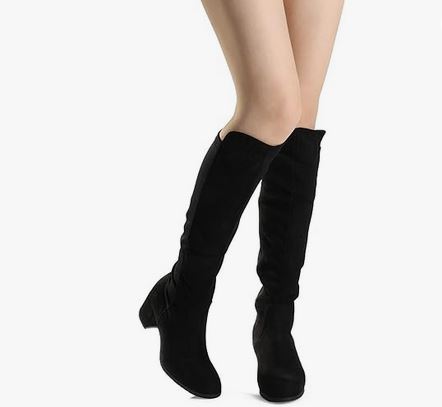 DREAM PAIRS Women's Knee High Stretchy Fashion Boots