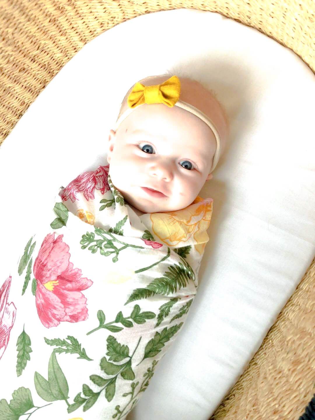 Muslin Swaddle Floral Blanket